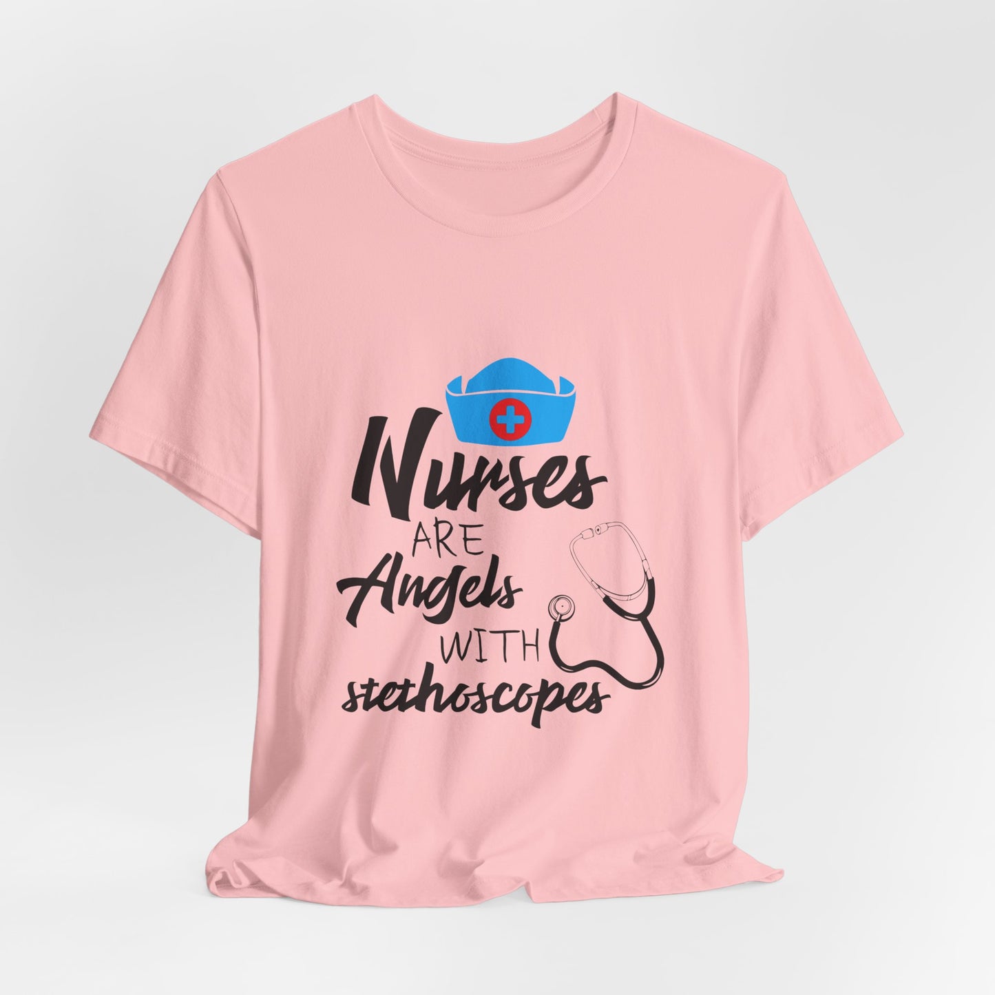 Nurses Are Angels with Stethoscopes Shirt – Nurse Appreciation Graphic Tee