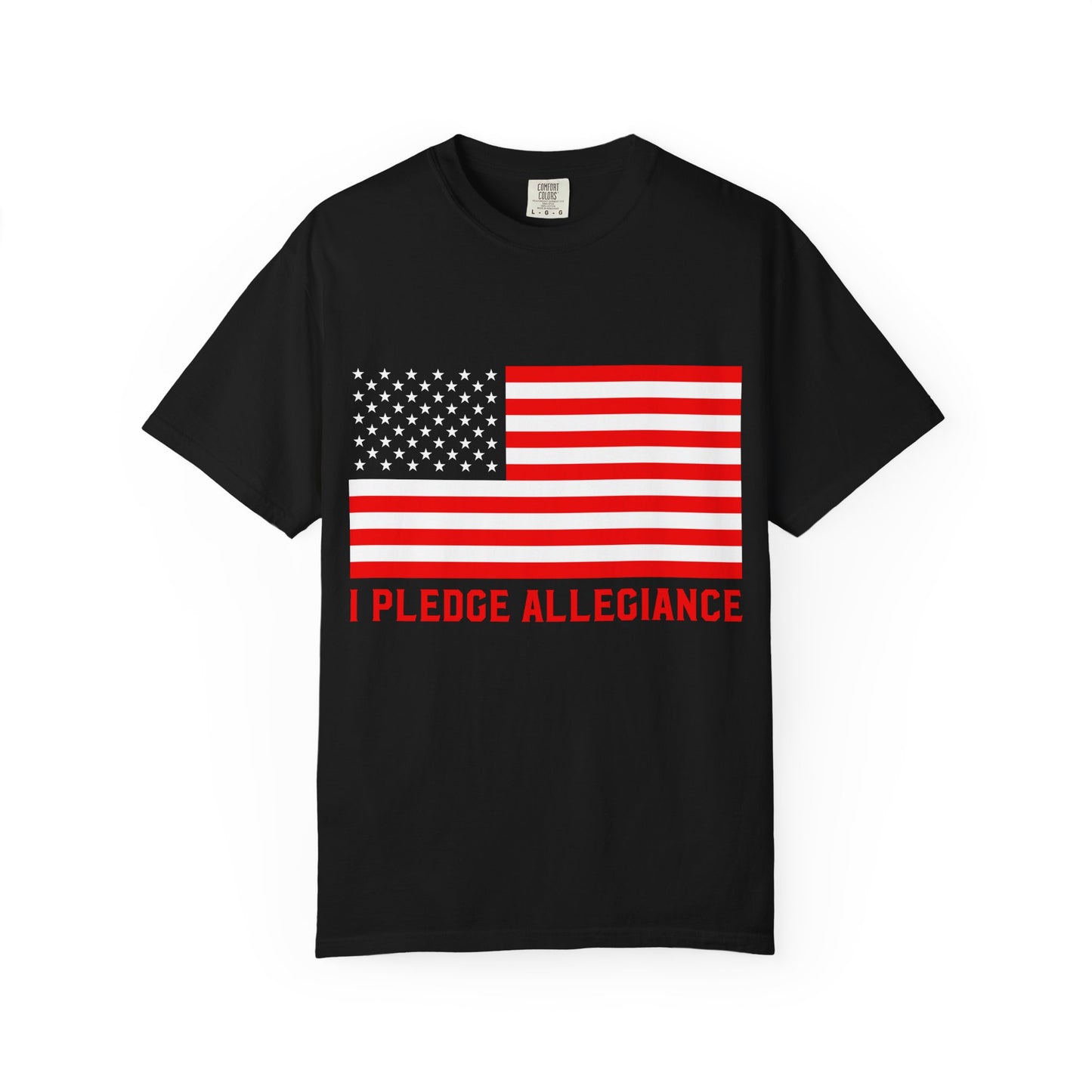 Patriotic Unisex T-Shirt, Casual Wear, Independence Day, Gift for Veterans, Stylish Tee with 'I Pledge Allegiance' Design