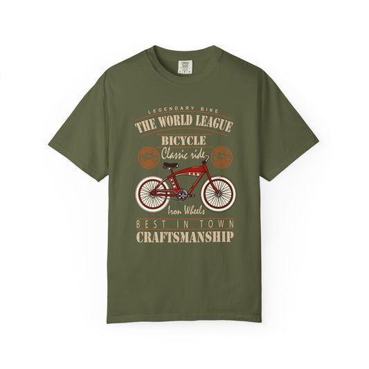 Vintage Bicycle Graphic Tee, Unisex T-shirt for Cycling Enthusiasts, Casual Wear, Gift for Bike Lovers, Retro Style Shirt