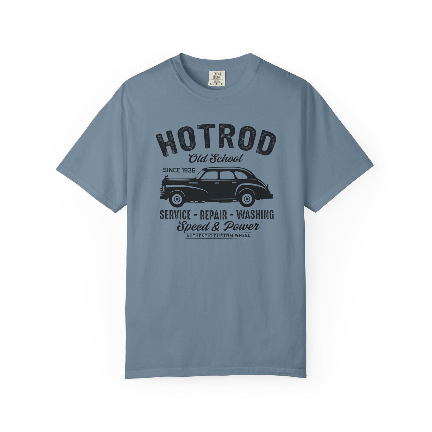 Vintage Hot Rod T-Shirt, Unisex Garment-Dyed Tee, Car Enthusiast Apparel, Retro Vehicle Shirt, Classic Car Lover Gift
