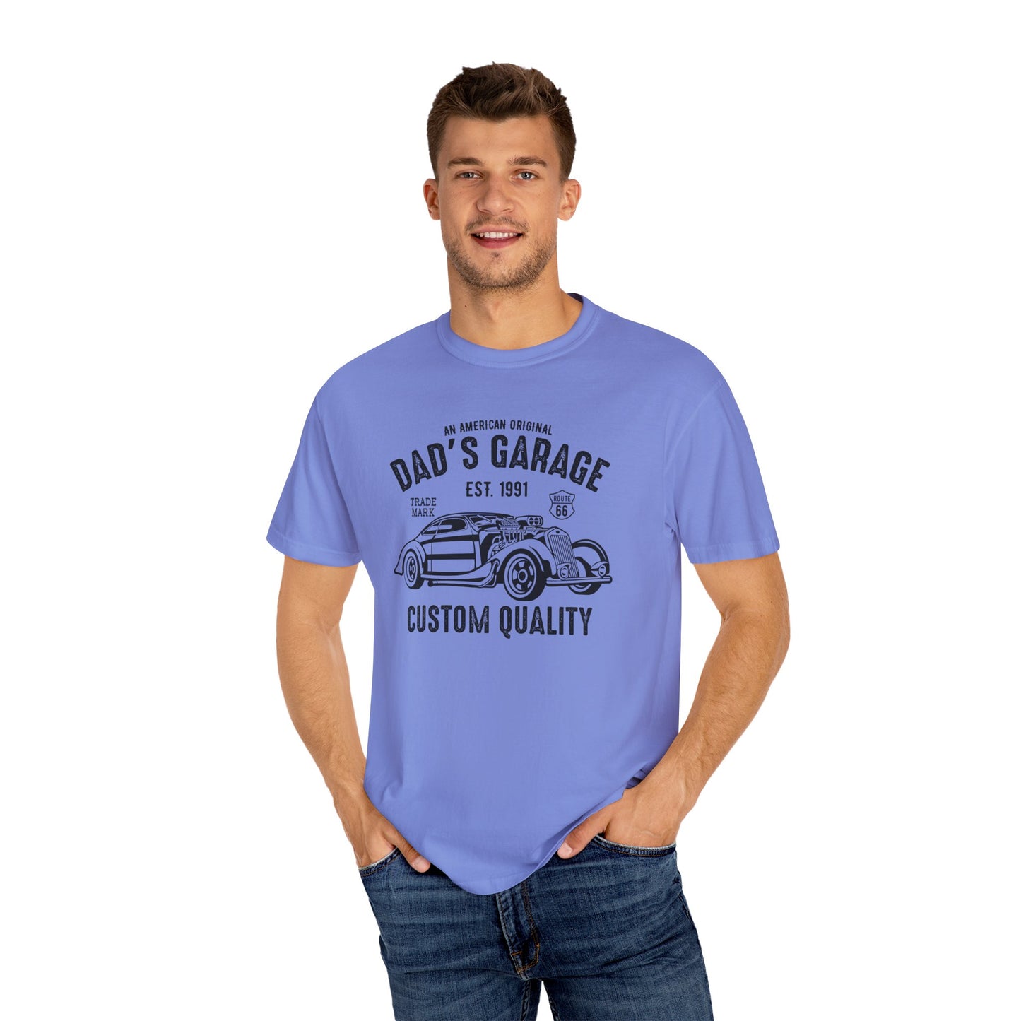 Vintage Dad's Garage T-Shirt, Gift for Car Enthusiasts, Father's Day Tee, Unisex Graphic Tee, Custom Quality Shirt, Casual Wear