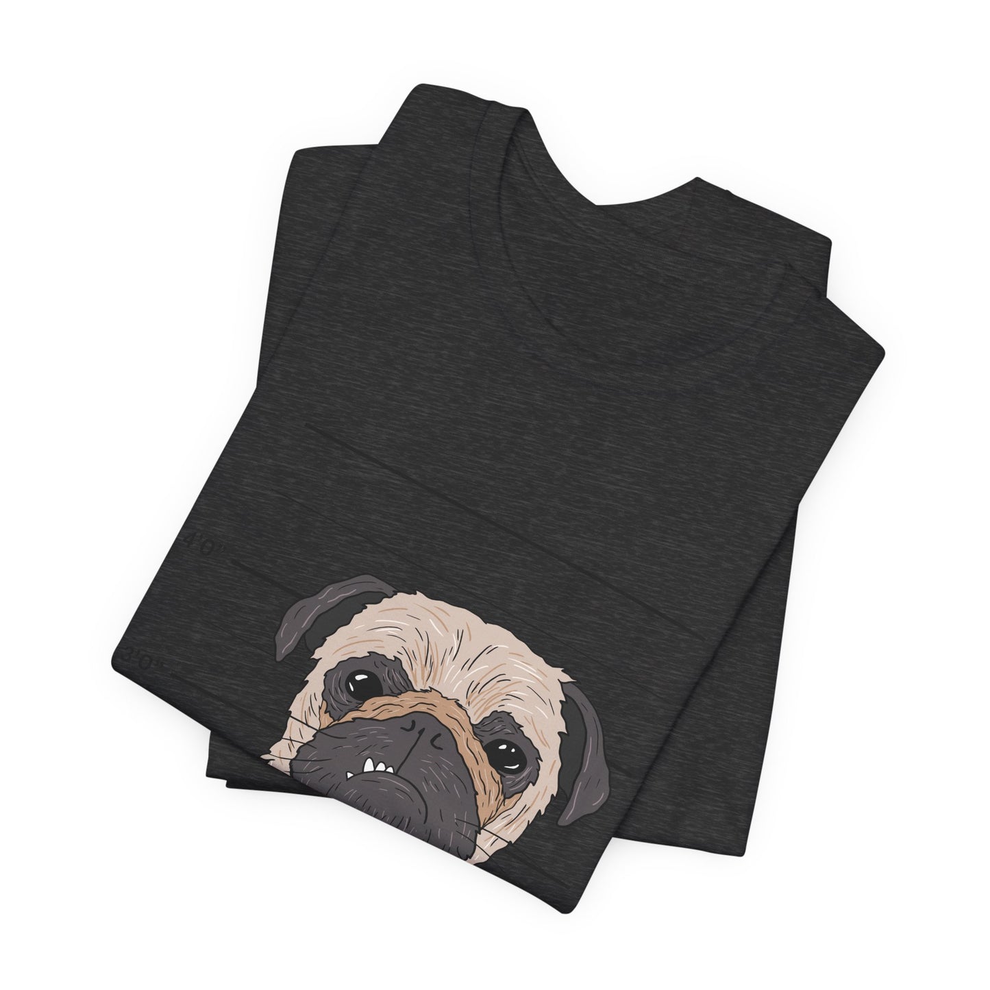 Funny Pug Shirt – Bad Dog Mugshot Graphic T-Shirt