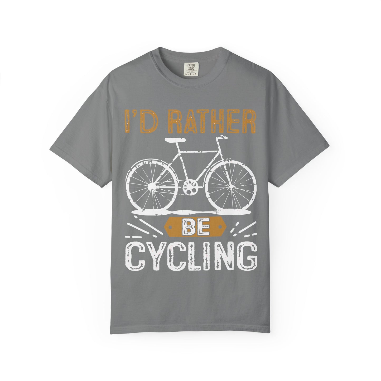 Unisex Cycling Shirt, I'd Rather Be Cycling Tee, Bicycle Lover Gift, Casual Outdoor T-Shirt, Active Lifestyle Apparel