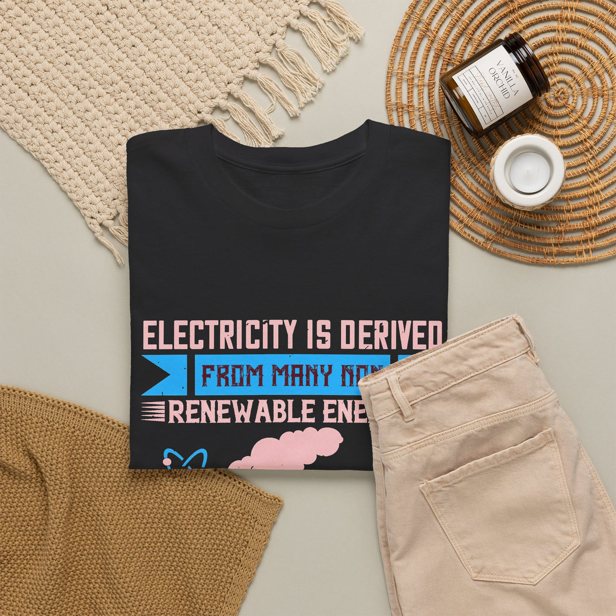Electricity Is Derived from Non-Renewable Energy Sources T-Shirt