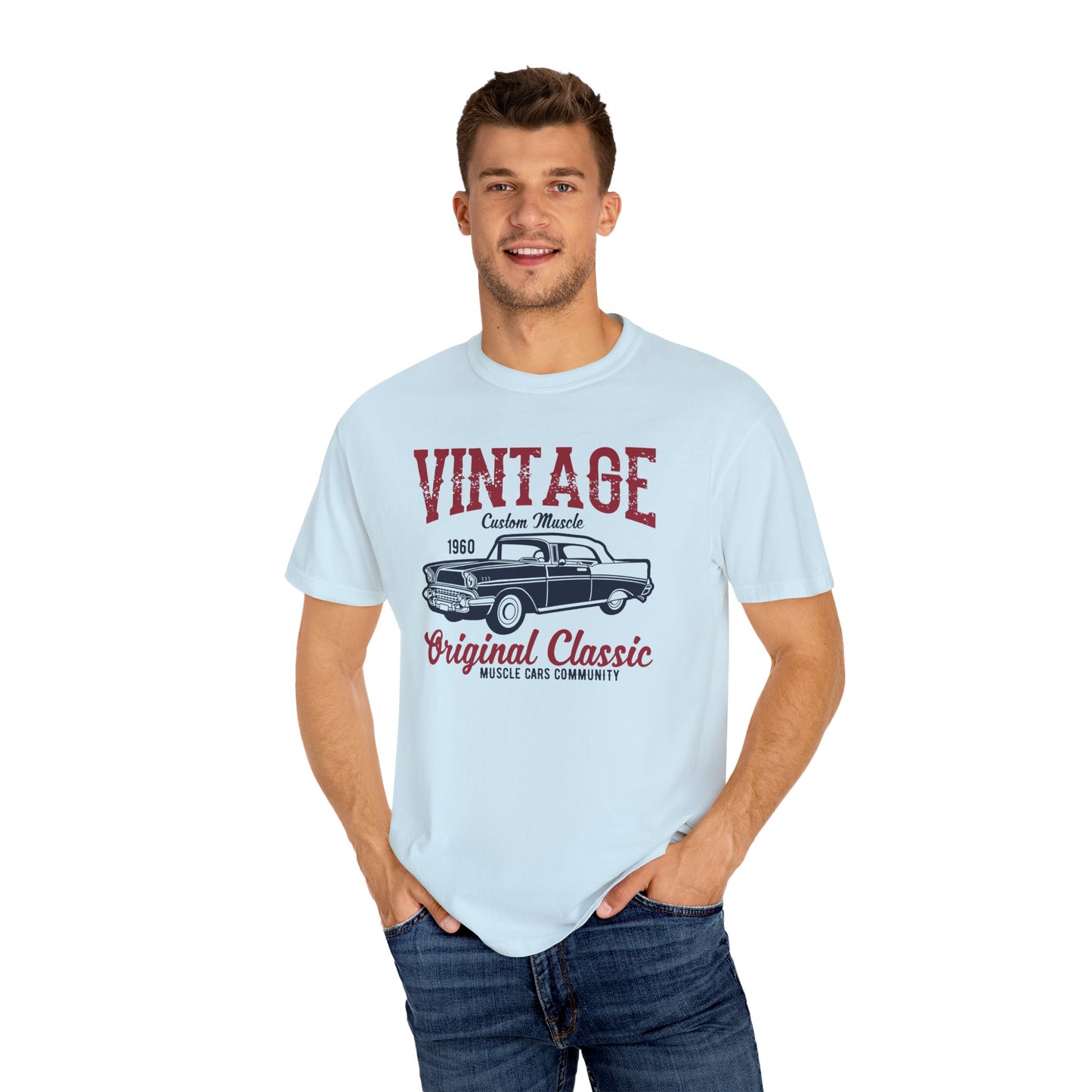 Vintage Car Graphic Tee, Unisex Retro T-Shirt, Classic Car Lover Gift, 1960s Vibe Shirt, Car Enthusiast Apparel