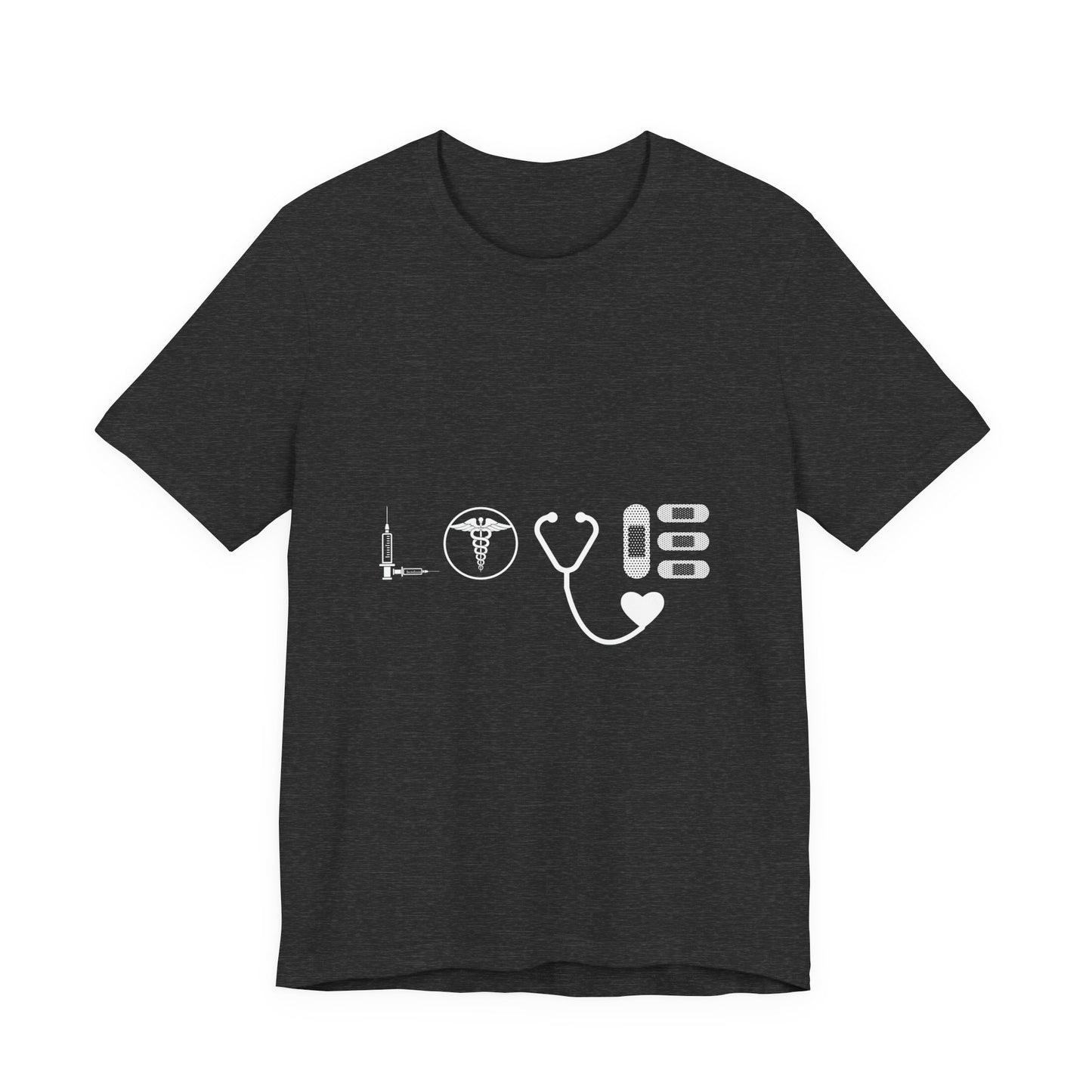 Nurse Medical Icons Shirt – Stethoscope Syringe Healthcare Graphic Tee