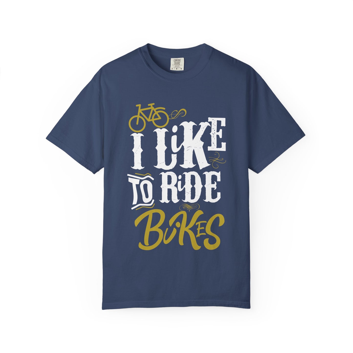 Biker's Delight Garment-Dyed T-Shirt, Perfect for Cycling Enthusiasts, Bike Lovers, Gifts for Riders, Casual Wear, Outdoor Adventures