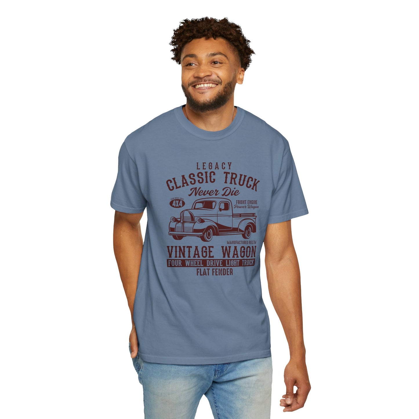 Vintage Truck T-Shirt - Classic Car Lovers Gift, Unisex Retro Tee, 4WD Enthusiast Apparel, Perfect for Father's Day, Car Show.