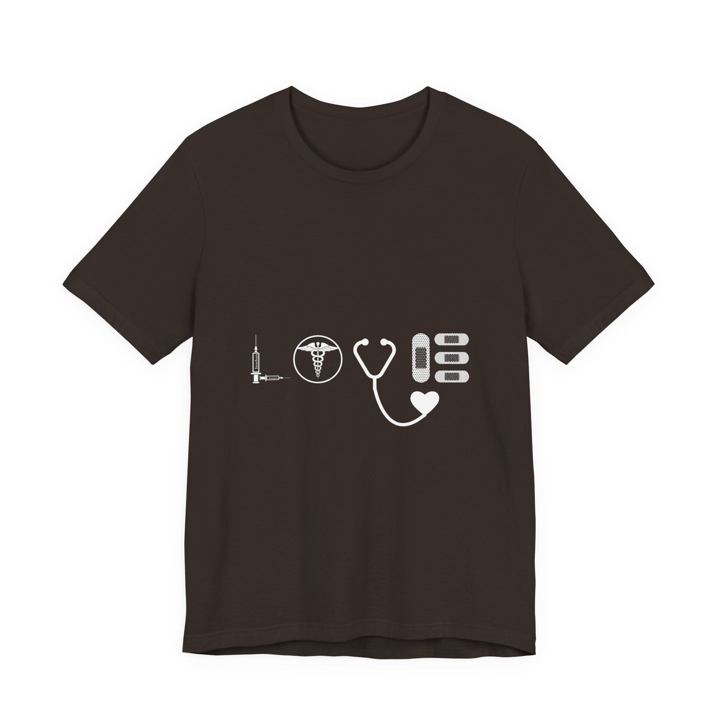 Nurse Medical Icons Shirt – Stethoscope Syringe Healthcare Graphic Tee