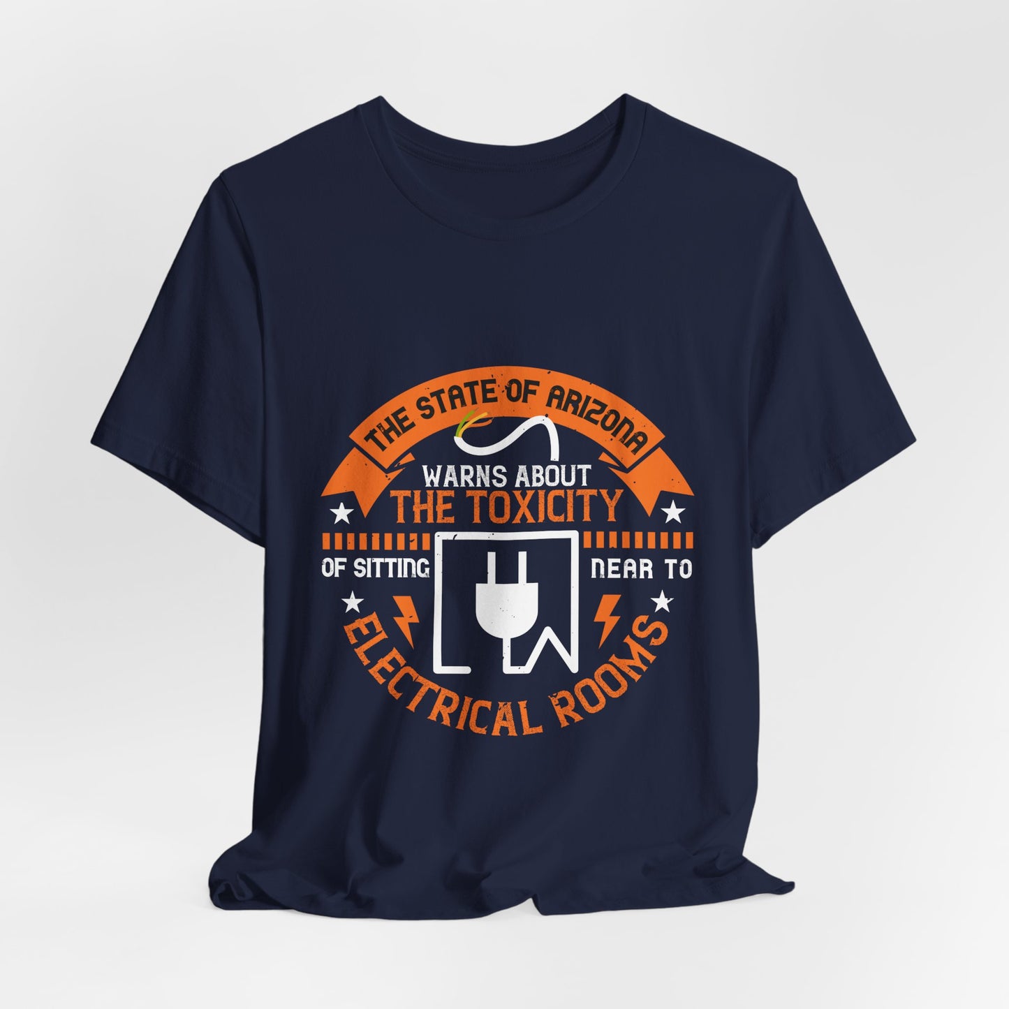 Funny Electrician Shirt – Toxicity Warning Electrical Room Humor T-Shirt