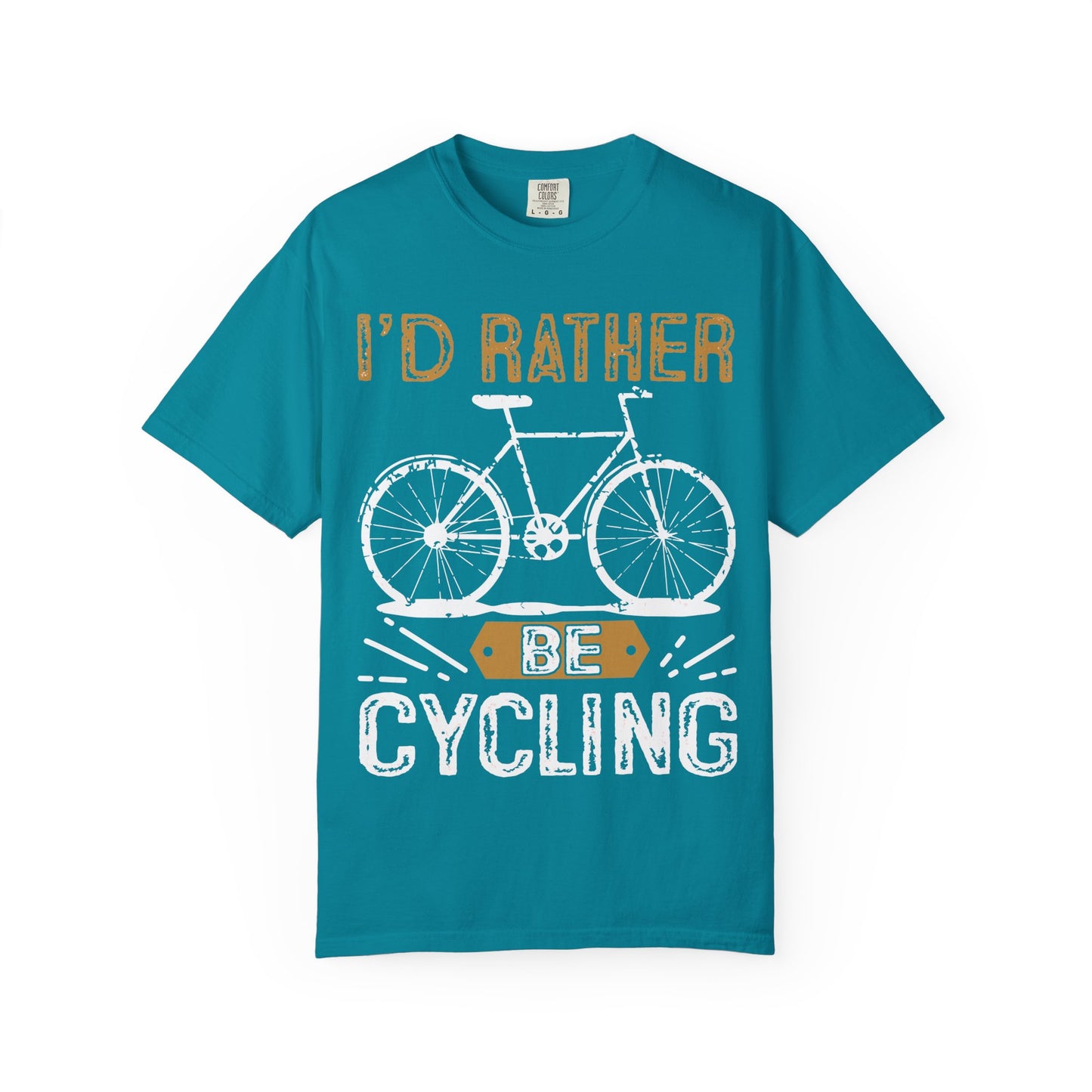 Unisex Cycling Shirt, I'd Rather Be Cycling Tee, Bicycle Lover Gift, Casual Outdoor T-Shirt, Active Lifestyle Apparel
