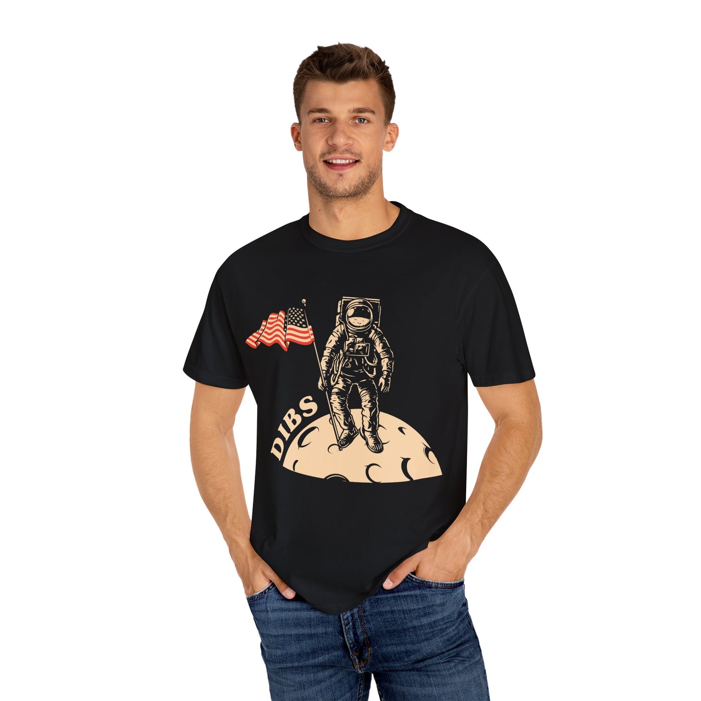 Astronaut Dibs T-Shirt, Space Lover Gift, Unisex Graphic Tee, Cool Casual Wear, Astronomy Enthusiast Apparel, Perfect for Birthdays