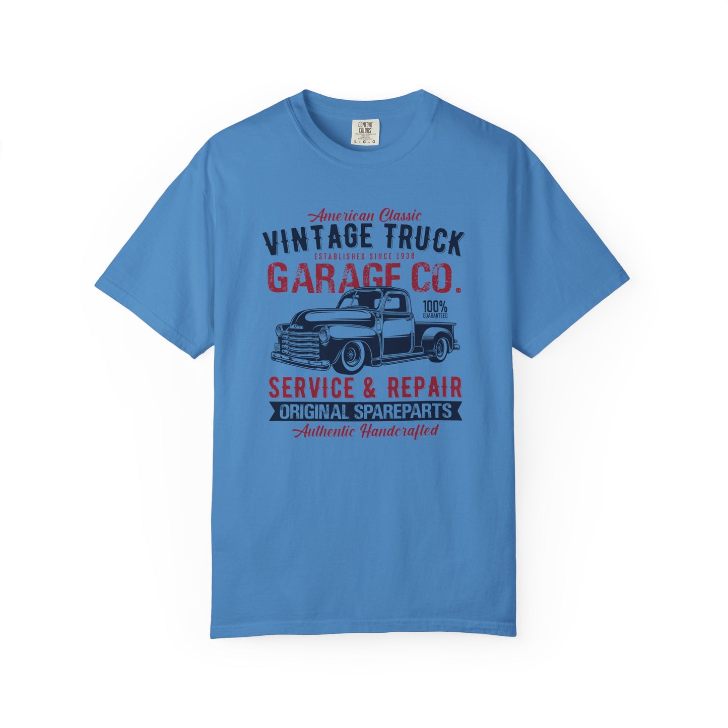 Vintage Truck Garage T-Shirt - Classic Auto Enthusiast Tee, Gift for Dad, Retro Style Shirt, Car Show Apparel, Automotive Lover's Outfit