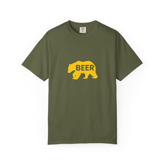 Beer Bear T-Shirt – Minimal Bold Statement