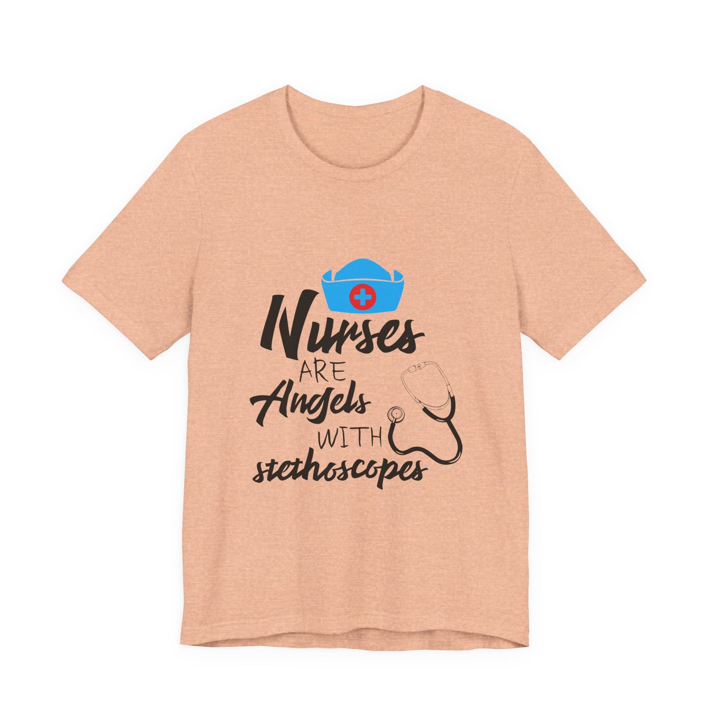 Nurses Are Angels with Stethoscopes Shirt – Nurse Appreciation Graphic Tee