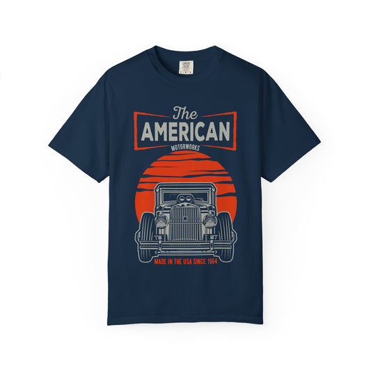 Vintage American Muscle Car T-Shirt | Unisex Retro Tee for Car Lovers, Gift for Birthdays, Father's Day, Road Trip Apparel, Casual Wear