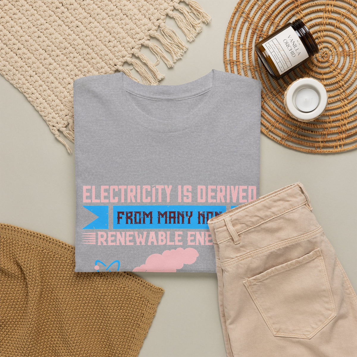 Electricity Is Derived from Non-Renewable Energy Sources T-Shirt