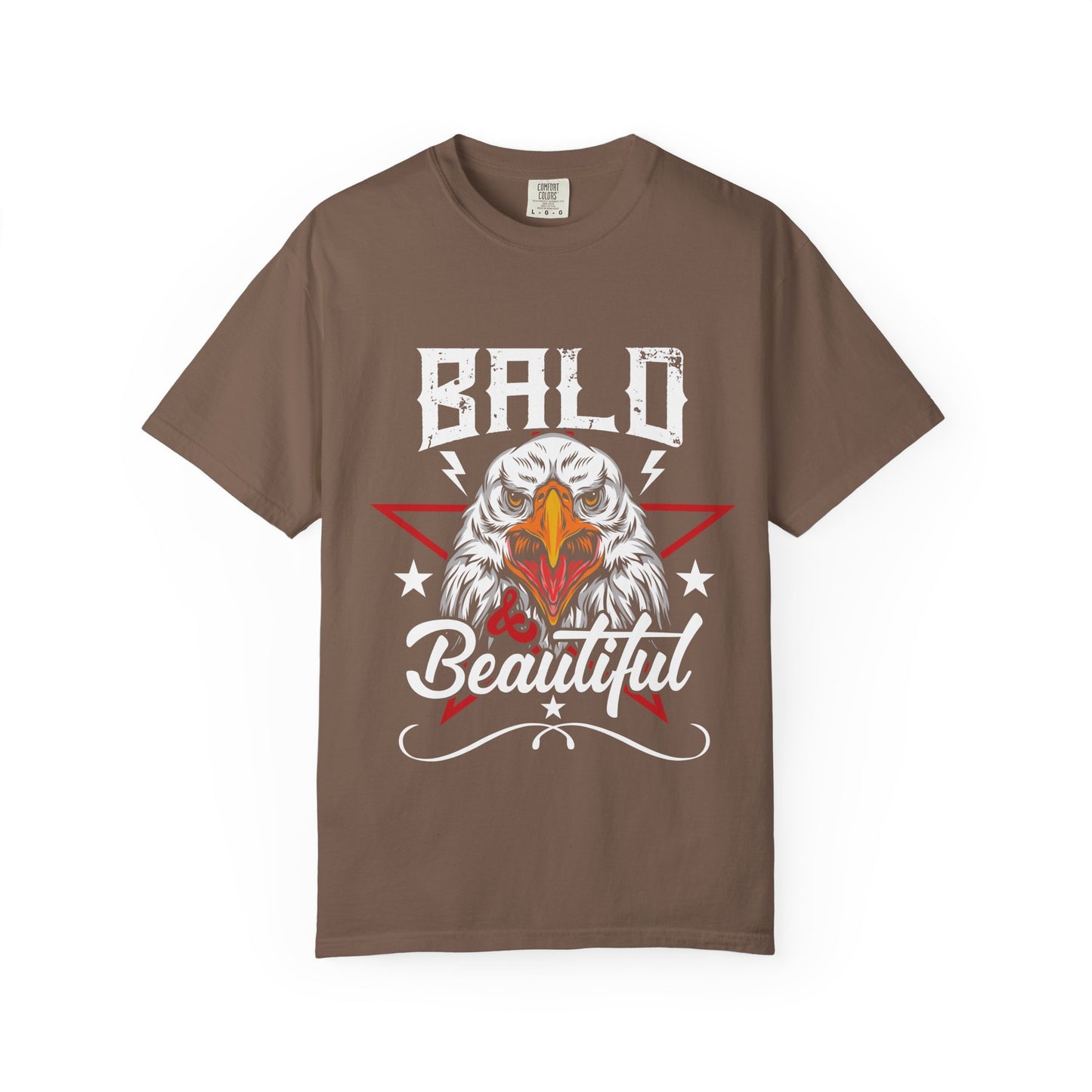 Bald & Beautiful Patriotic Eagle T-Shirt – For Bald Legends with Bold Energy